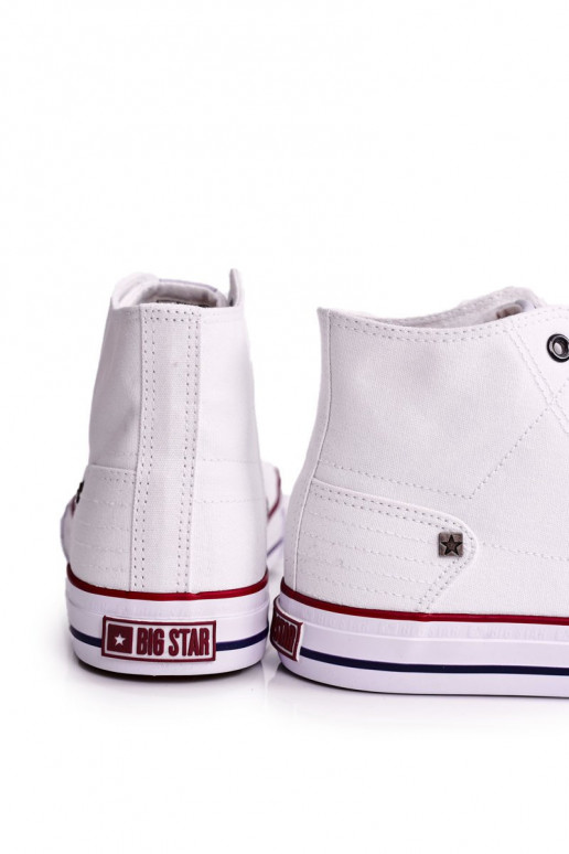 Scarpe da uomo per il tempo libero modello classico con suola BIG STAR DD174251 colore bianco