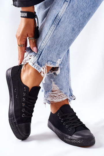 Scarpe casual modello classico in colore nero 2