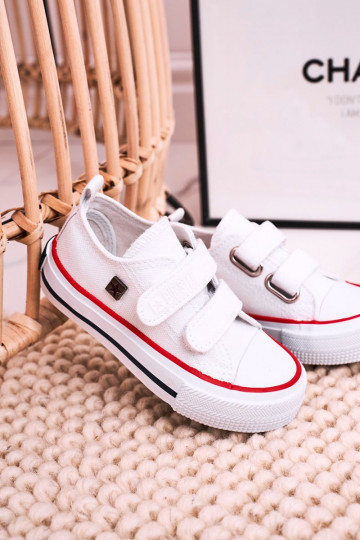 Scarpe per il tempo libero da bambino con chiusure adesive BIG STAR HH374199 colore bianco