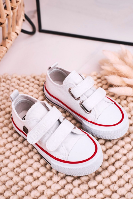 Scarpe per il tempo libero da bambino con chiusure adesive BIG STAR HH374199 colore bianco