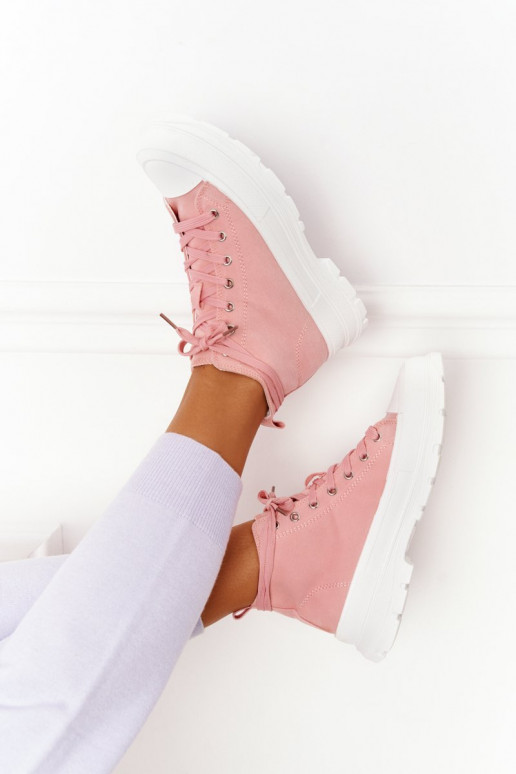 Scarpe casual Trissy rosa con suola larga Scarpe casual Trissy rosa con suola larga