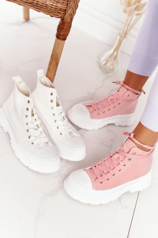 Scarpe casual Trissy rosa con suola larga Scarpe casual Trissy rosa con suola larga