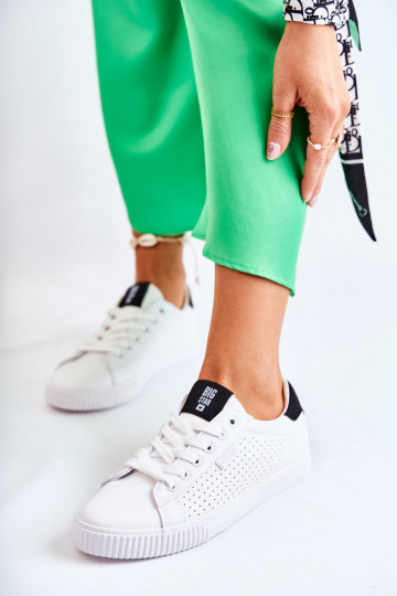 Sneakers in pelle naturale BIG STAR HH274071 Colore bianco-nero 2