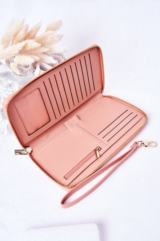 Portafoglio grande in pelle Big Star HH674002 rosa Portafoglio grande in pelle Big Star HH674002 rosa