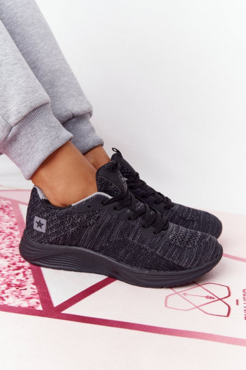 Scarpe stile sportivo Comfort Foam colore nero Long Distance