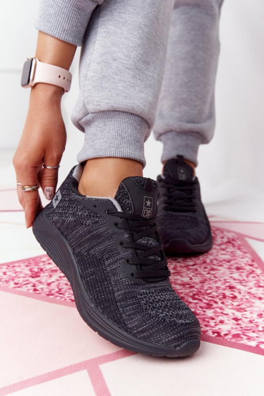 Scarpe stile sportivo Comfort Foam colore nero Long Distance