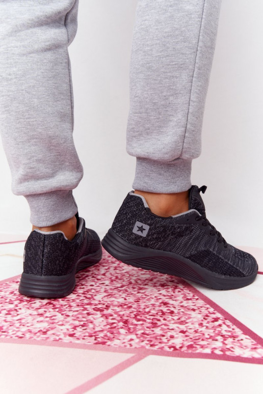 Scarpe stile sportivo Comfort Foam colore nero Long Distance