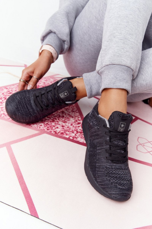 Scarpe stile sportivo Comfort Foam colore nero Long Distance