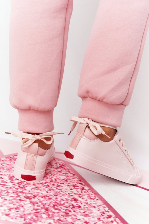 Sneakers in pelle naturale CROSS JEANS HH2R4004C colore rosa