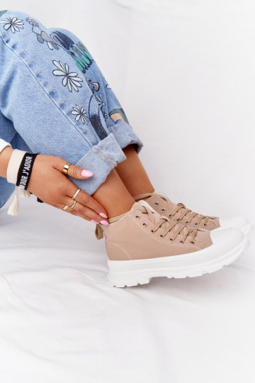 scarpe casual Trissy marrone chiaro con suola larga