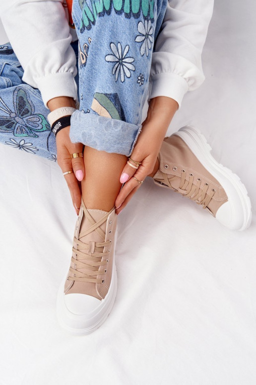 scarpe casual Trissy marrone chiaro con suola larga scarpe casual Trissy marrone chiaro con suola larga