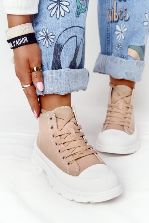 scarpe casual Trissy marrone chiaro con suola larga scarpe casual Trissy marrone chiaro con suola larga