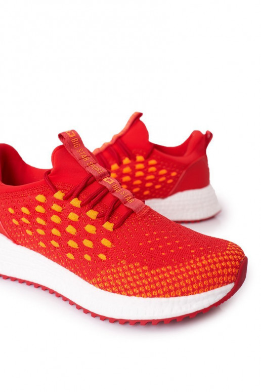da uomo Scarpe stile sportivo Memory Foam Big Star FF174240 colore rosso