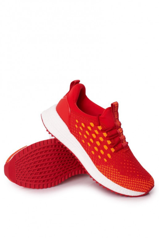 da uomo Scarpe stile sportivo Memory Foam Big Star FF174240 colore rosso