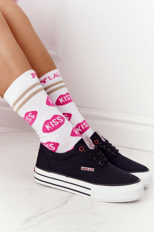 Sneakers con plateau CROSS JEANS FF2R4002C nere