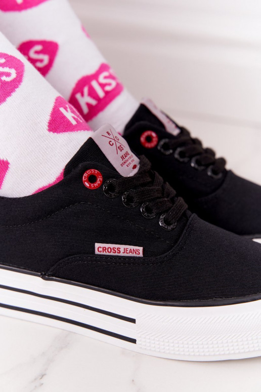 Sneakers con plateau CROSS JEANS FF2R4002C nere