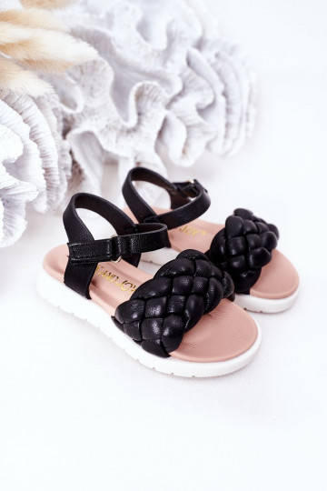 Sandali per bambini in colore nero Adella 2
