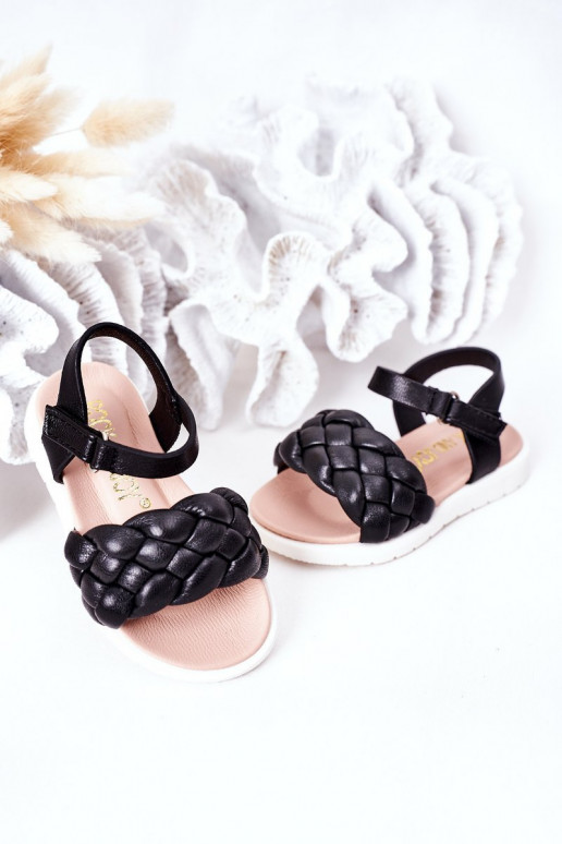 Sandali per bambini in colore nero Adella