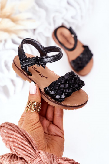Sandali per bambini in colore nero Bailly