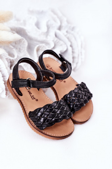 Sandali per bambini in colore nero Bailly 2
