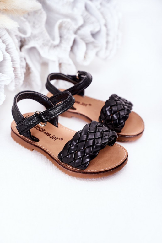 Sandali per bambini in colore nero Bailly