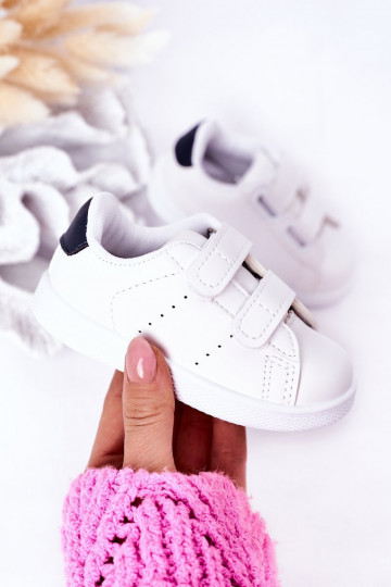 Sneakers da bambino con chiusure adesive Colore bianco-blu scuro California