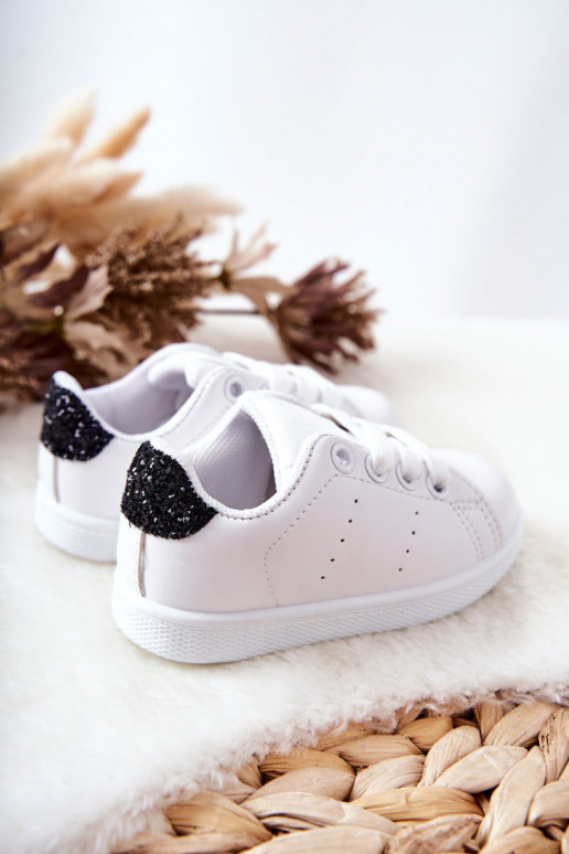 Sneakers da Bambino Colore Bianco-nero Lucido