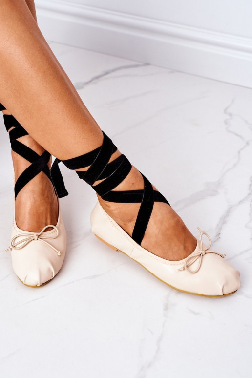ballerine con nastri Lu Boo Nude ballerine con nastri Lu Boo Nude
