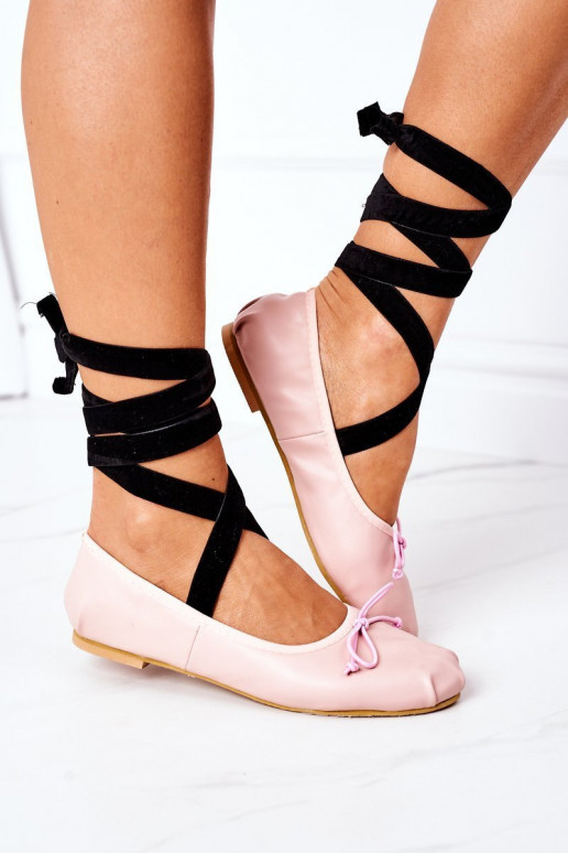 ballerine con nastri Lu Boo rosa