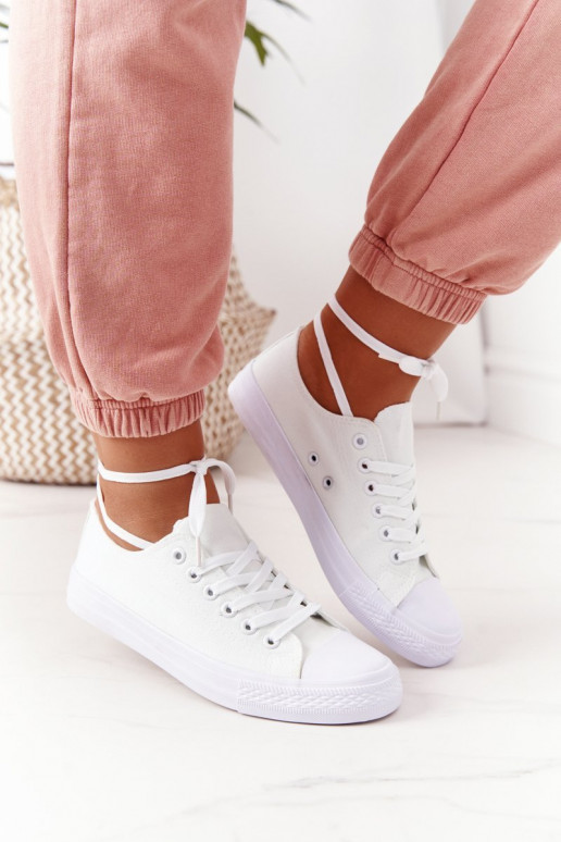 Scarpe casual modello classico in colore bianco