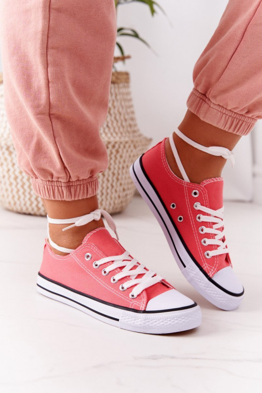 Scarpe casual modello classico in color corallo Scarpe casual modello classico in color corallo