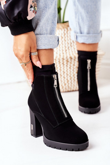 Stivali riscaldati con tacco in Wonder Woman nero