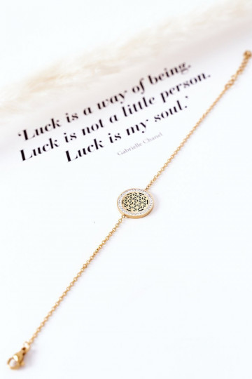 Bracciale con occhi scintillanti in colore oro 2