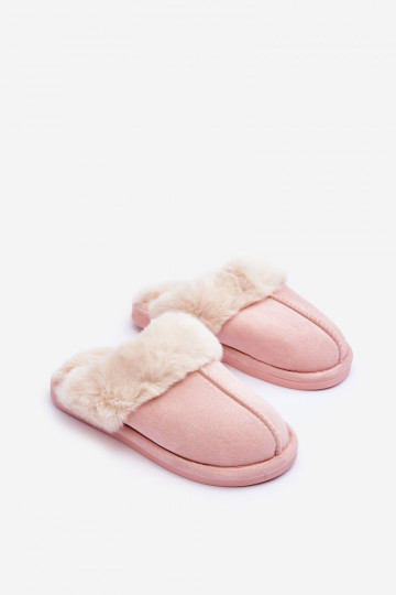 Ciabatte con pelo rosa Pinky