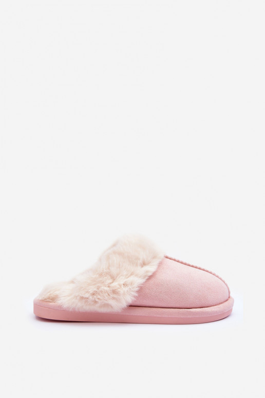 Ciabatte con pelo rosa Pinky