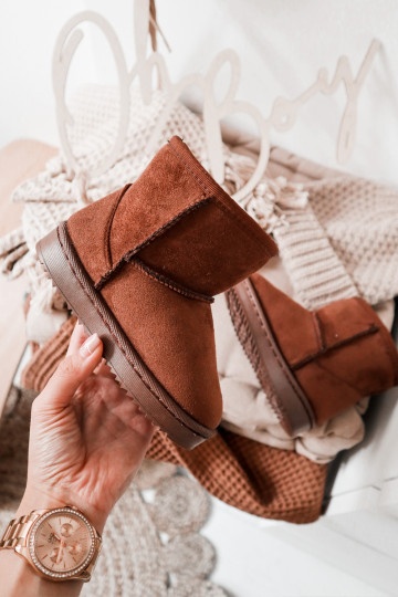 Caldi stivali invernali per bambini nel colore marrone Gooby 2