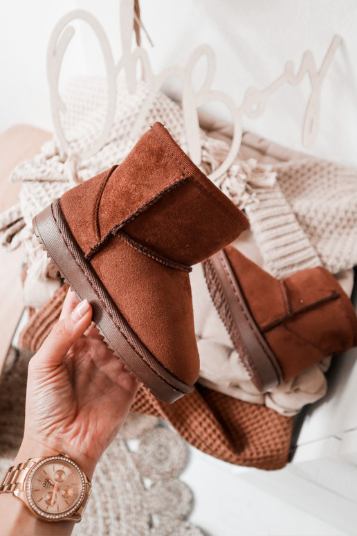 Caldi stivali invernali per bambini nel colore marrone Gooby Caldi stivali invernali per bambini nel colore marrone Gooby