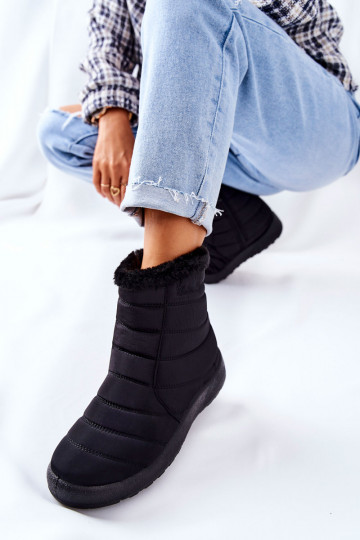 Femminile riscaldamento Stivali da neve colore nero Mezyss 2