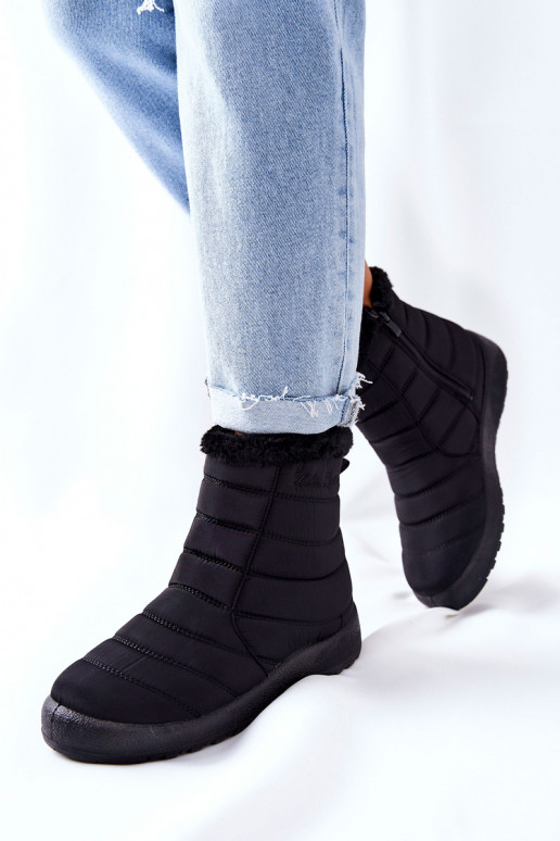 Femminile riscaldamento Stivali da neve colore nero Mezyss