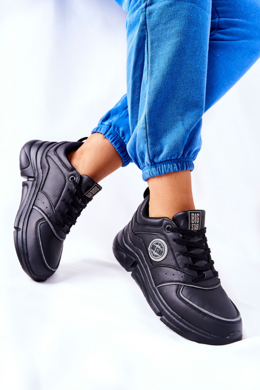 Scarpe stile sportivo con plateau Big Star II274313 colore nero