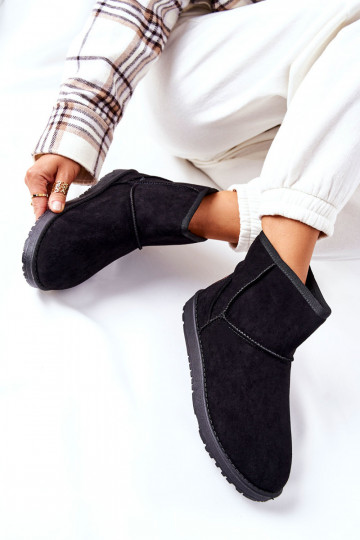 doposci riscaldati con pelliccia interna colore nero Vicandi