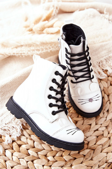 stivali riscaldati con cerniere in Mousie bianco 2