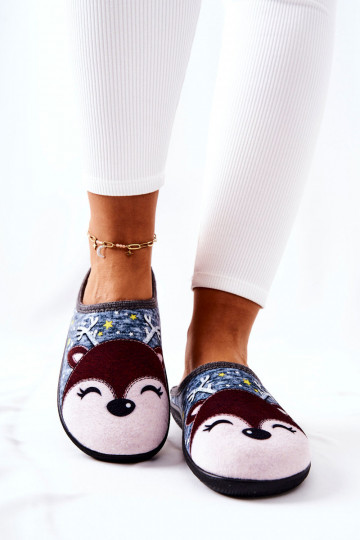 Pantofole riscaldate colore blu Taffy