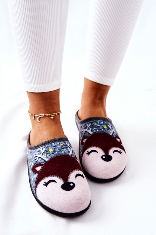 Pantofole riscaldate colore blu Taffy Pantofole riscaldate colore blu Taffy