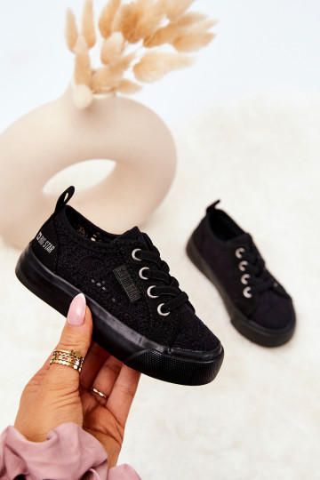 scarpe per il tempo libero con elementi traforati Big Star JJ374133 colore nero
