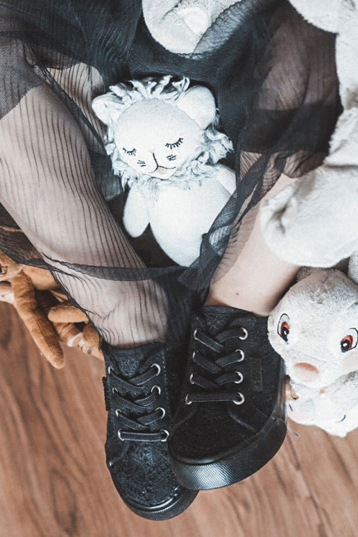 scarpe per il tempo libero con elementi traforati Big Star JJ374133 colore nero