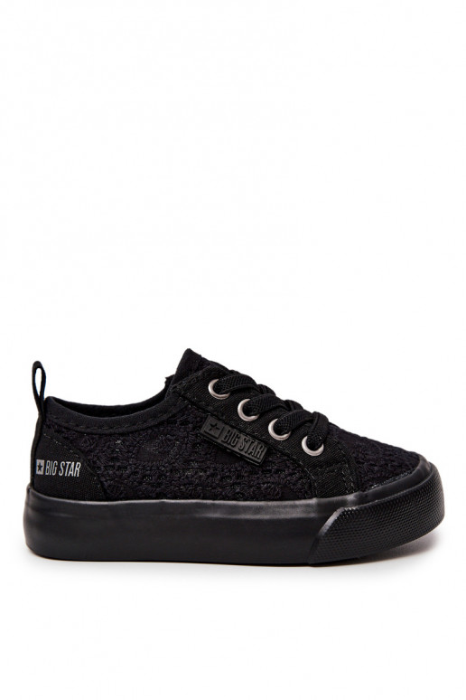 scarpe per il tempo libero con elementi traforati Big Star JJ374133 colore nero