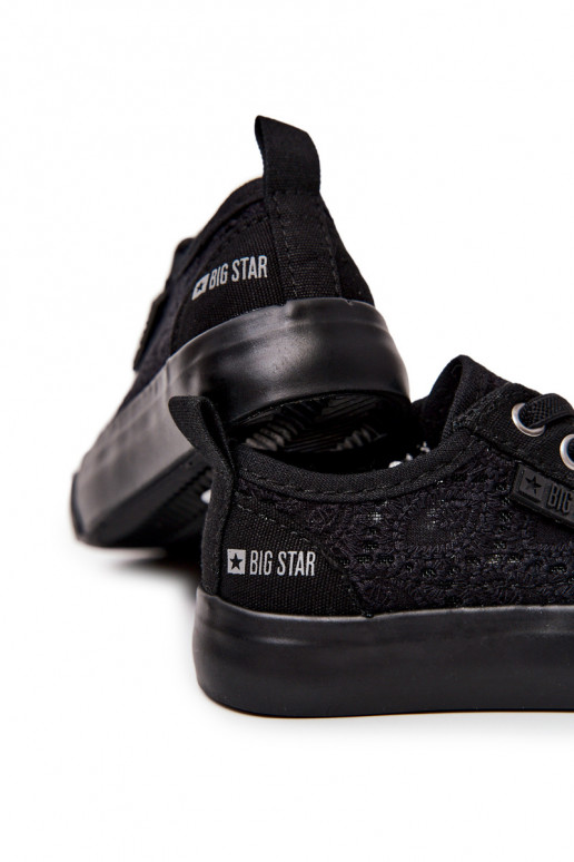 scarpe per il tempo libero con elementi traforati Big Star JJ374133 colore nero