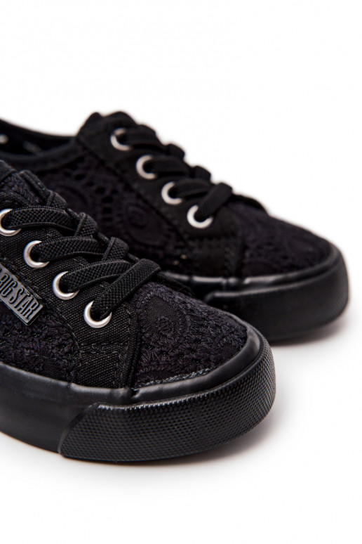 scarpe per il tempo libero con elementi traforati Big Star JJ374133 colore nero