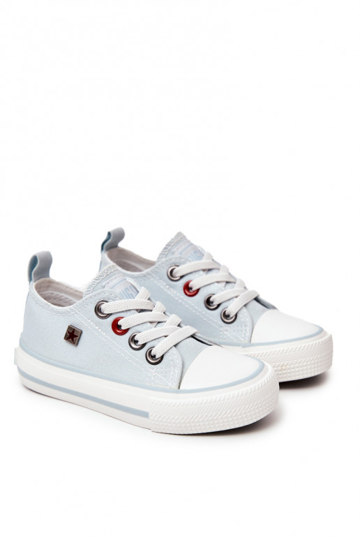 Sneakers da bambino modello classico con suola piatta BIG STAR HH374094 colore blu